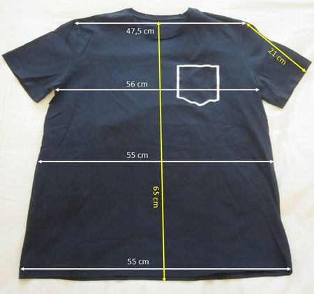 COS T-Shirt bleu marine, 100% coton