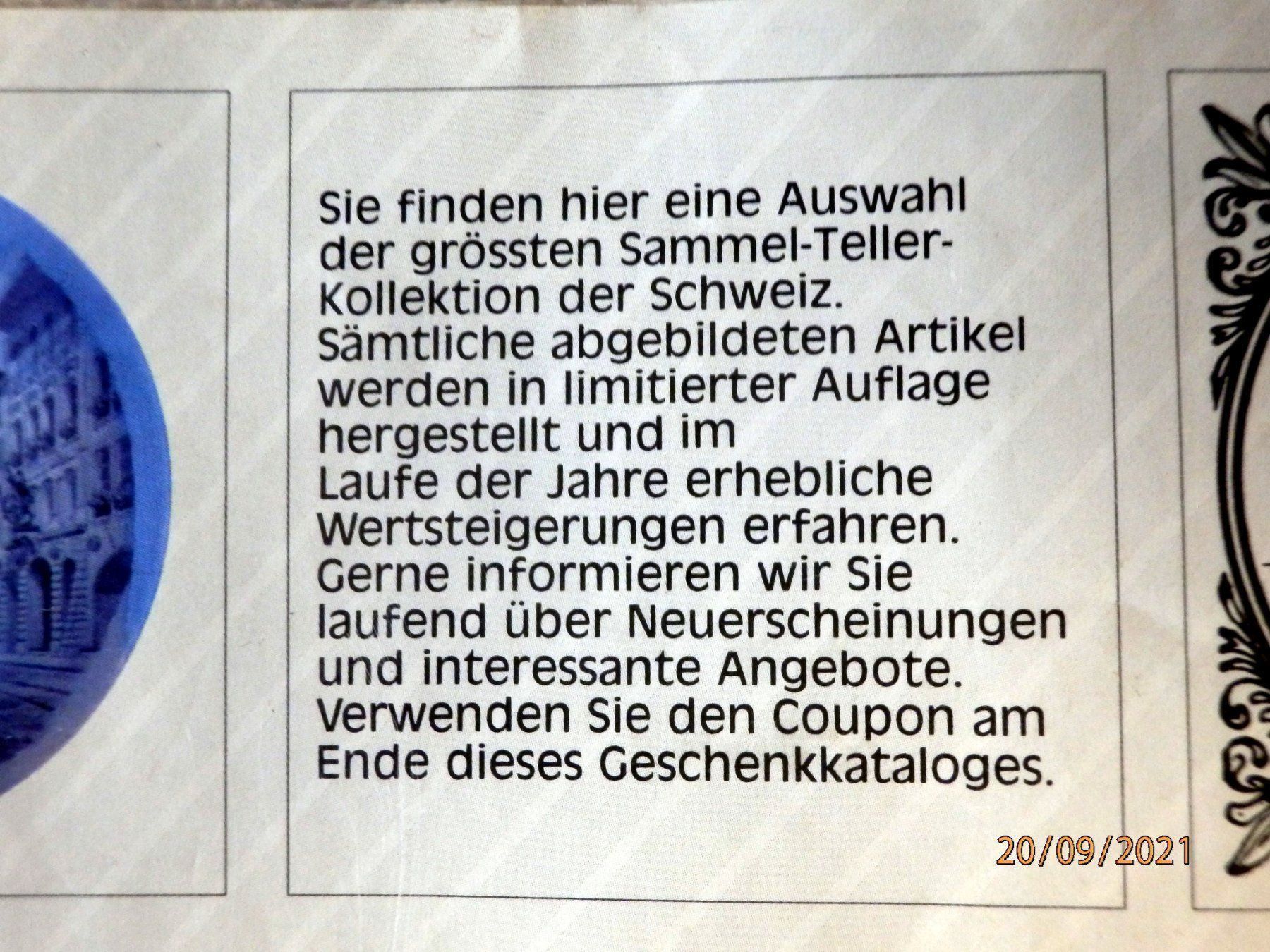 Royal Copenhagen Teller: Sammler Teller, Seilerbrunnen Bern, – Gebraucht aus Ueberstorf von dinbau 5