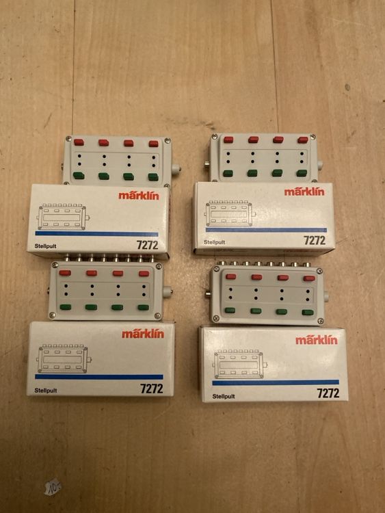 4 neuwertige Märklin 7272 Stellpulte (Neu (gemäss Beschreibung)) in ...