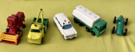 5 Matchbox Modellautos Konvolut gebraucht bespielt