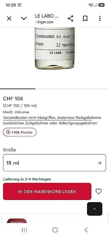 Le Labo Profumi & Eau de Toilette: LE LABO Santal 33 – Usato da Uerkheim venduto da Pod23 3