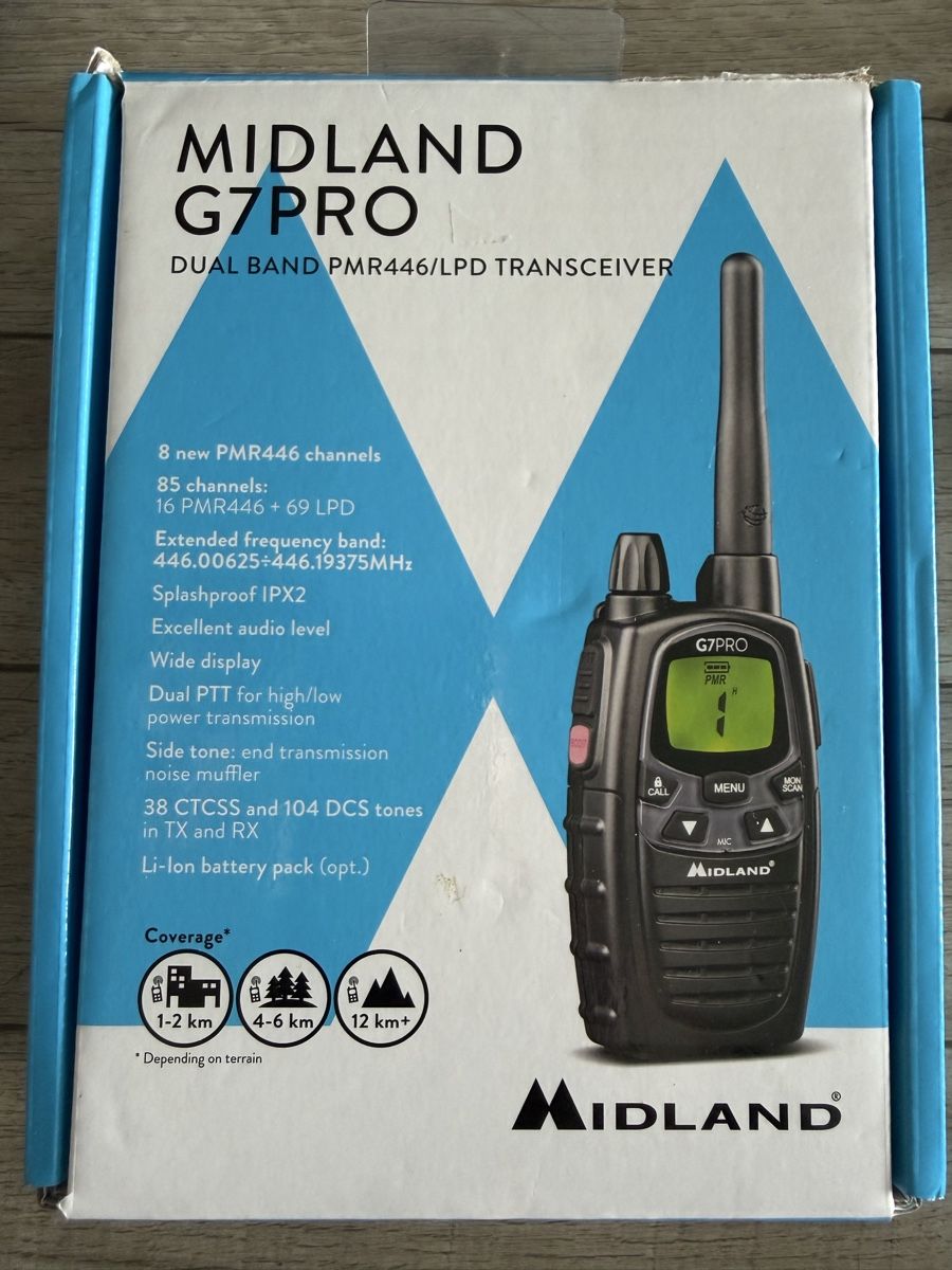 Radiocomunicazione: PMR Funkgerät, Midland G7 Pro – Nuovo e nell'imballaggio originale da Emmenbrücke venduto da Marktonline