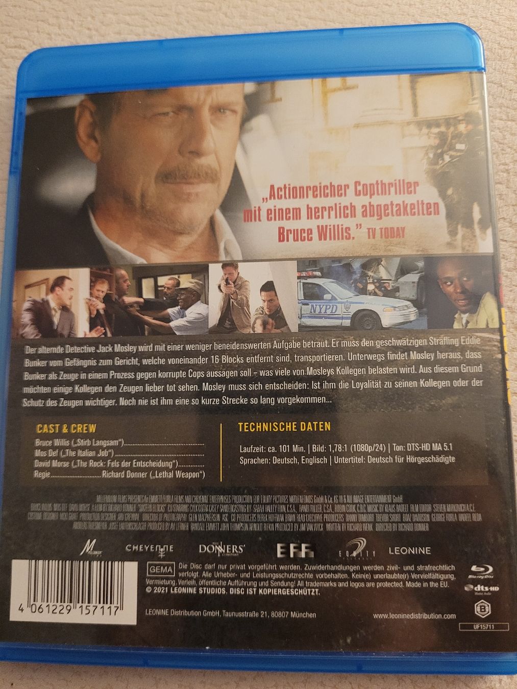 Tutti i DVDs: 16 Blocks - Blu-ray – Usato da Ellikon a d Thur venduto da razzorblog 1