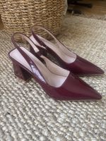 Pumps Lackleder bordeaux Grösse 38 