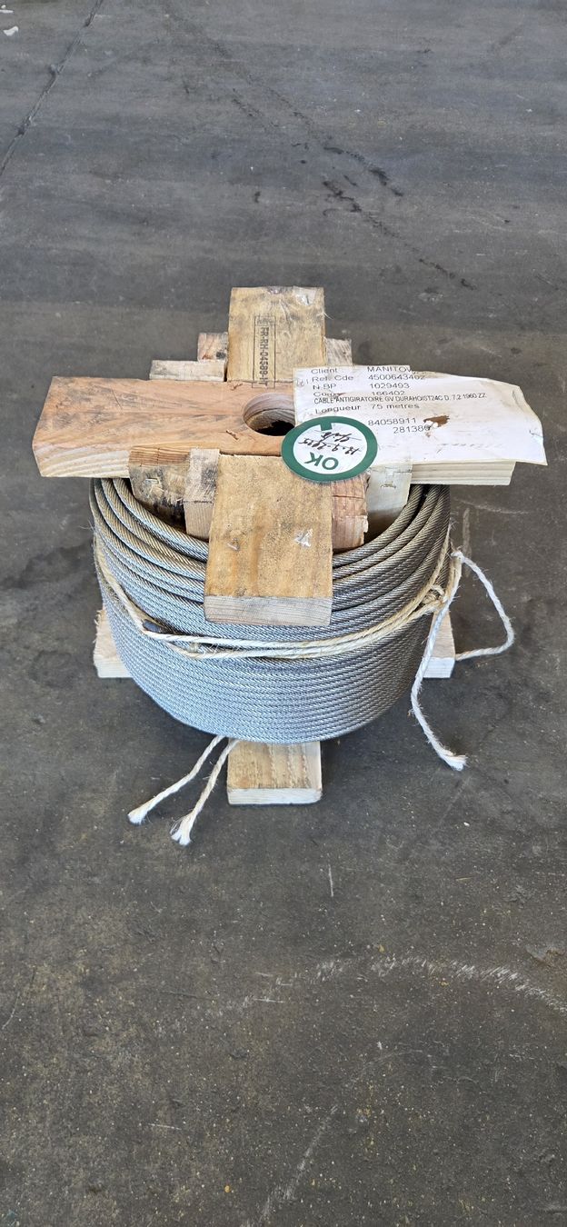 Ferramenta: Drahtseil / Stahlseil 7.2mm x 75m – Nuovo (secondo la descrizione) da Olten venduto da Famut
