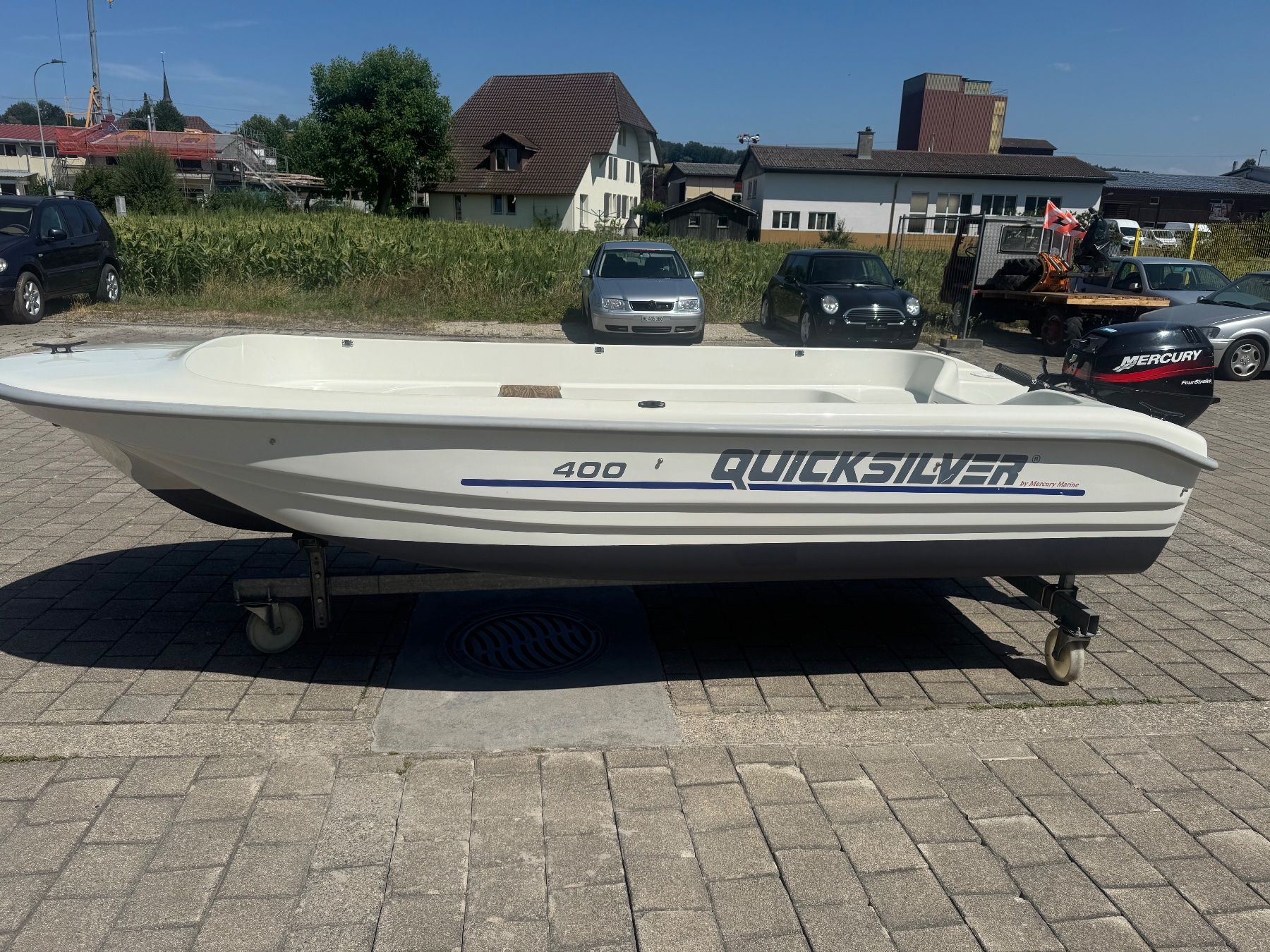 Quicksilver Barche: Quicksilver 400 Freizeitboot mit MFK, 8 PS mit Anlasser! – Usato da Madiswil venduto da JKBooteGmbH 4