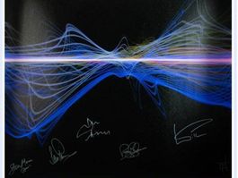 🎸 Deep Purple – Signierte Soundwave Leinwand "Highway Star"