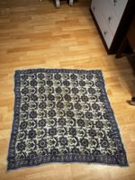 Tuch Paisleymuster blau weiss 