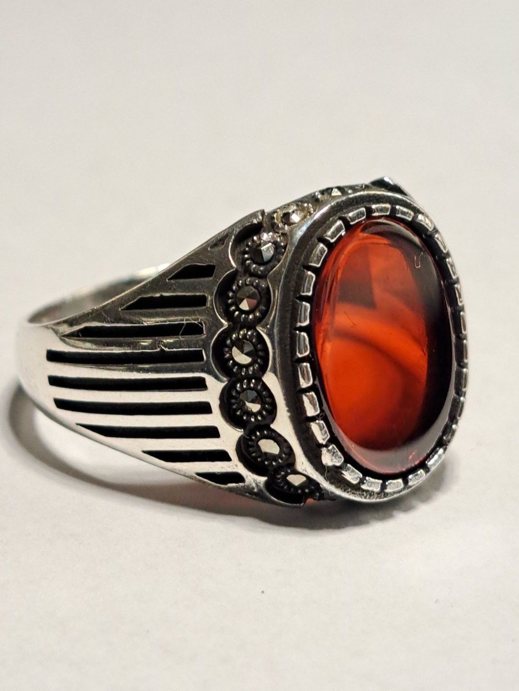 Ringe: 0040 - Bague en argent, Agate, taille 65 – Neu und originalverpackt aus Neuchâtel von NIDAVELIR 1