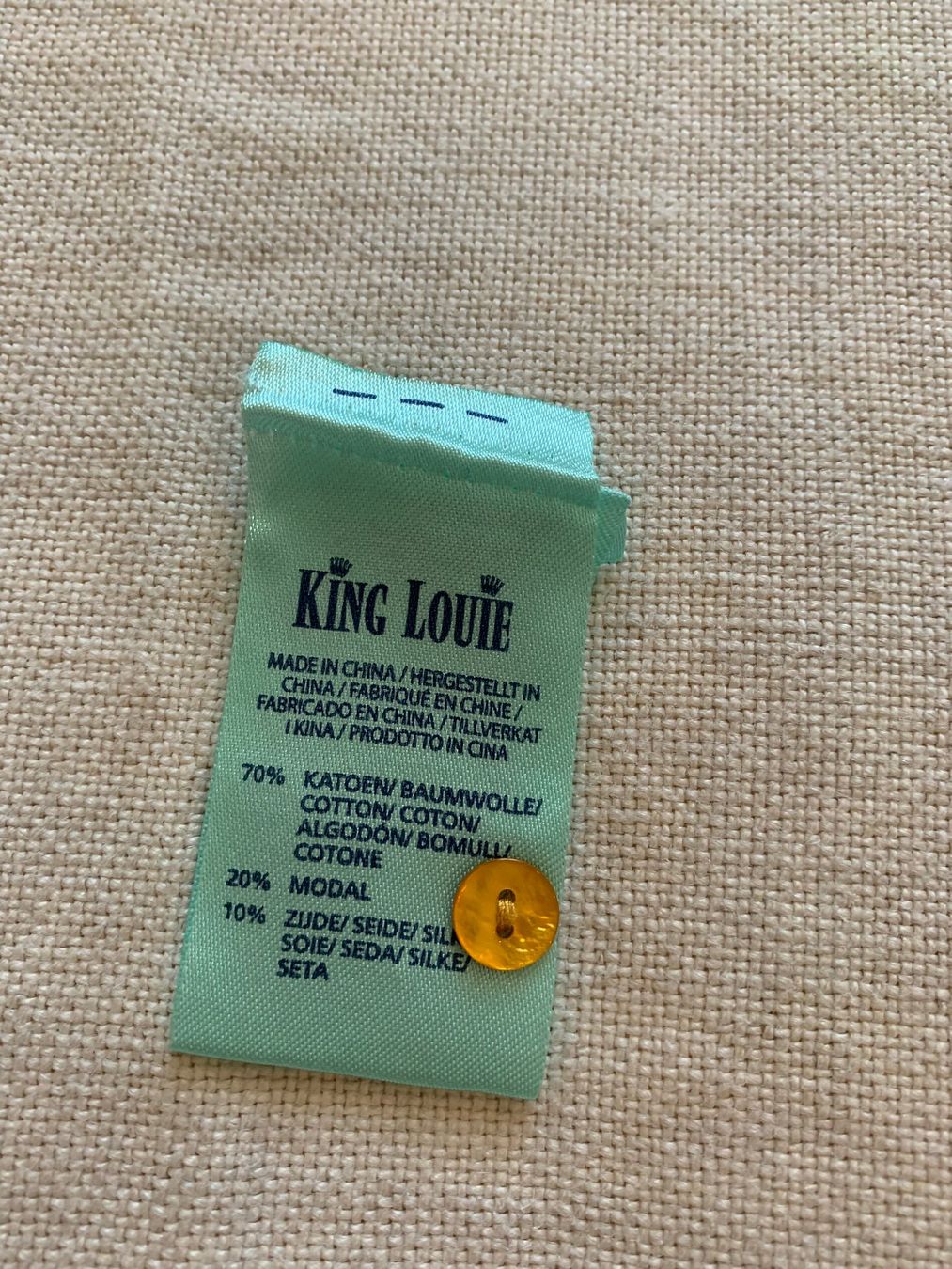 King Louie Giacche: King Louie Strickjacke/ Jäckchen Gr. S curry – Usato da Thun venduto da Crown7 4