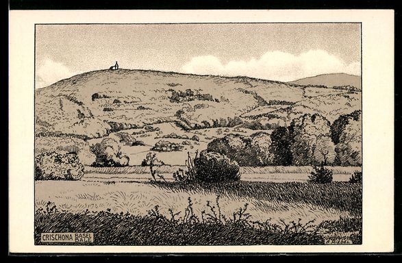 Cartes postales: Basel, St. Crischona mit Kirche – D'occasion à Berlin par bartko-reher
