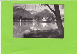 Interlaken. Schiff im Aare-Kanal