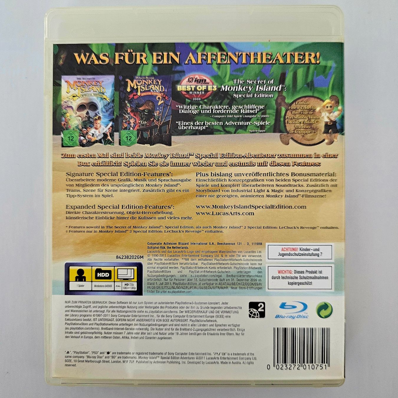 Sony Giochi: Monkey Island Special Edition Collection (PS3) – Usato da Holziken venduto da Miglioregamesnmore 1