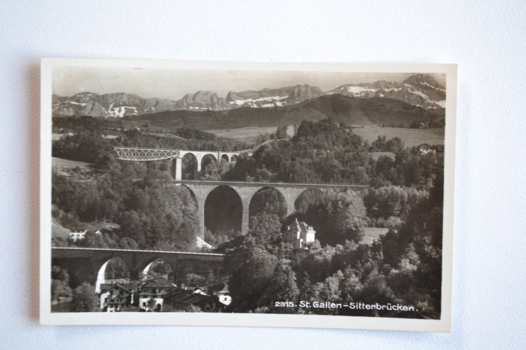 Cartoline postali: AK St. Gallen Sitterbrücken SG – Usato da Beinwil am See venduto da kajak55