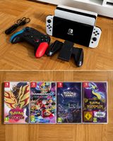 Nintendo Switch OLED, 4 jeux Pokémon, Mario Kart