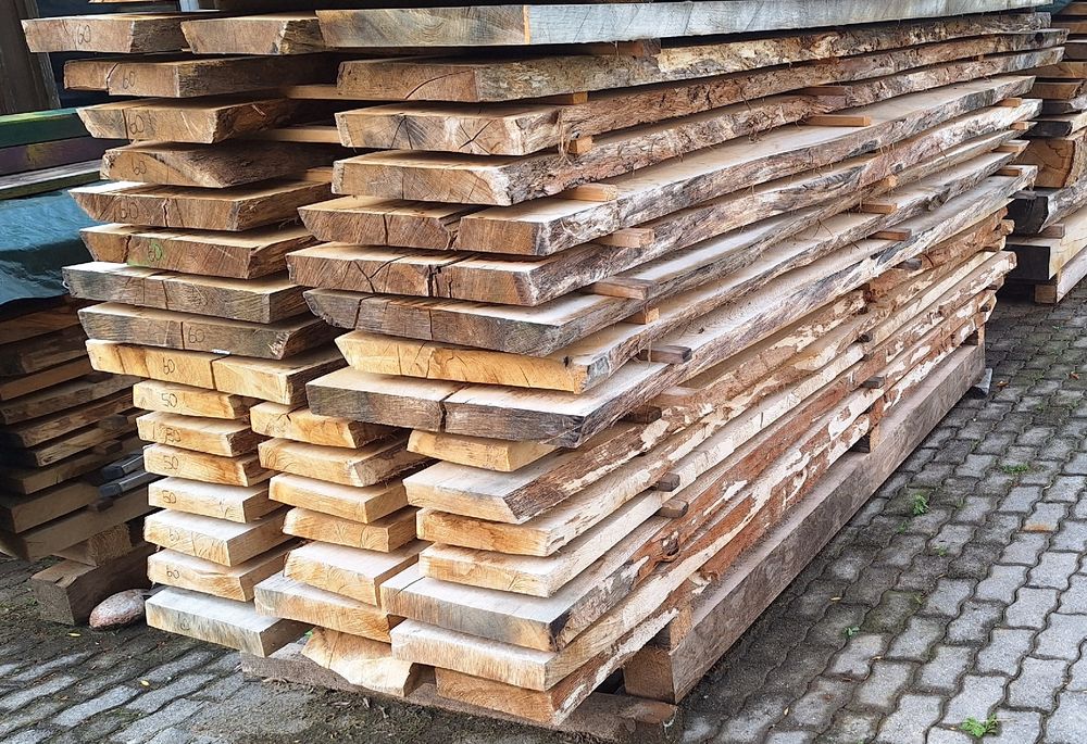 Articoli in legno: Eichenbretter 50 & 60mm Stärke – Nuovo (secondo la descrizione) da Waldkirch venduto da bauprofi87 1