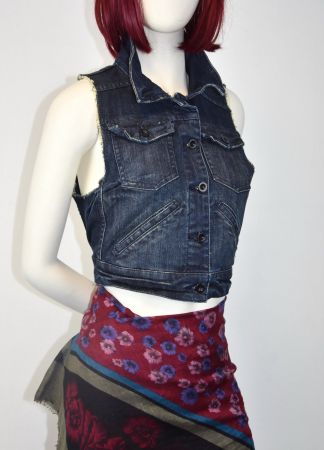 InWear Jeans Gilet Jacke blau Denim/Lp:199.-Fr/Gr.36/ NEU