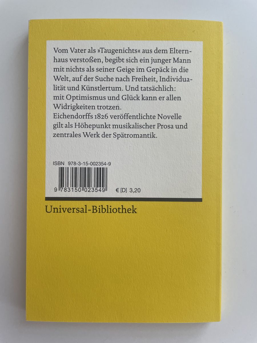 Libri: Aus den Leben eines Taugenichts - Joseph von Eichendorff – Nuovo (secondo la descrizione) da Abtwil SG venduto da mikes201 1