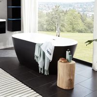 15233 - freistehende Badewanne BERNEX Black Badezimmer