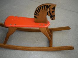 Antikes Schaukelpferd Holz
