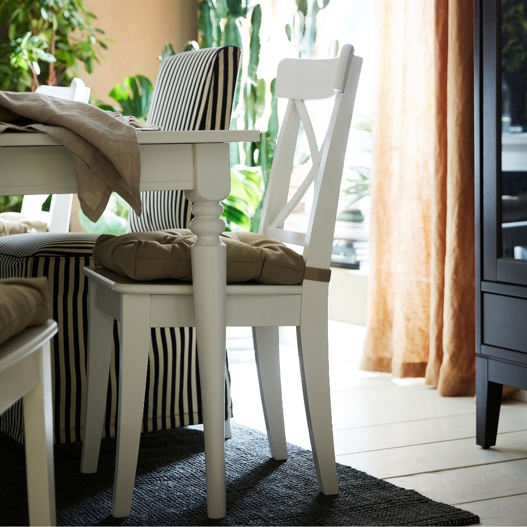 Ikea Tischset: Esstisch weiss mit 4 Stühlen (IKEA Ingatorp / Ingolf) – Gebraucht aus Opfikon von cw.h7 3