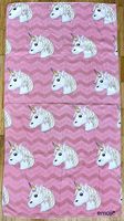 Badetuch / Strandtuch Einhorn pink
