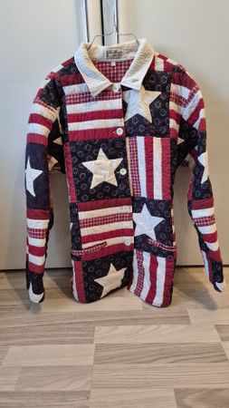Vintage Patch Magic Quilt Jacke – US Flagge / Größe L