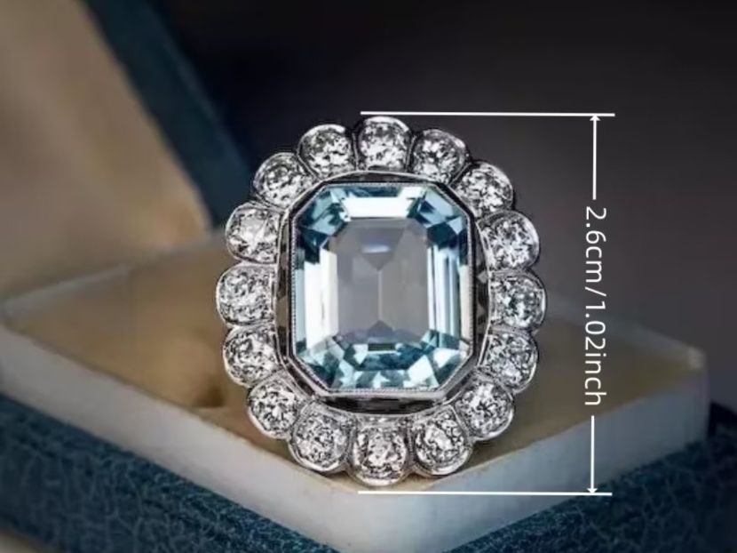 Ringe: Luxus Elegante Gr.19/9 Ring Farbe: Silber /Blau – Neu (gemäss Beschreibung) aus Biel-Bienne von Roserosse13 9