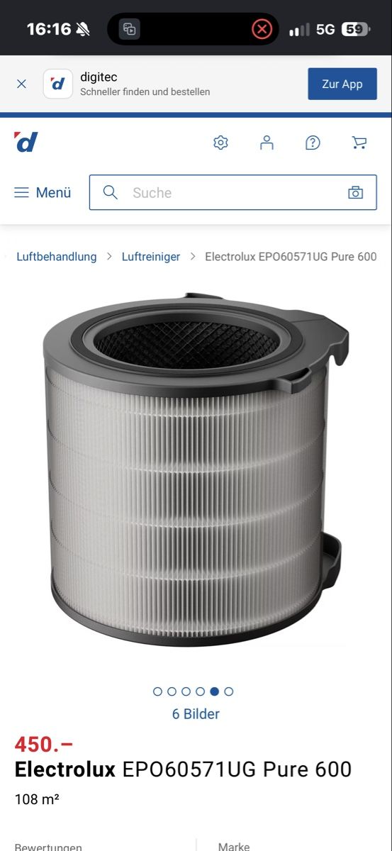 Electrolux Purificateurs d'air: Luftreiniger – Neuf (Voir description) à Gams par Tequilla10 3