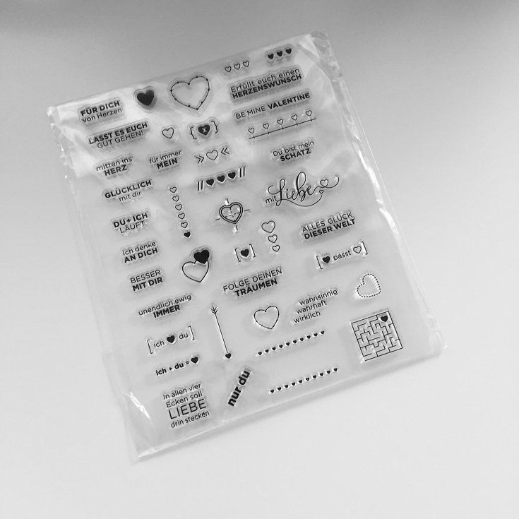 Timbri: Clear Stamps - Herzenswünsche – Nuovo e nell'imballaggio originale da Thun venduto da Rowaner 1