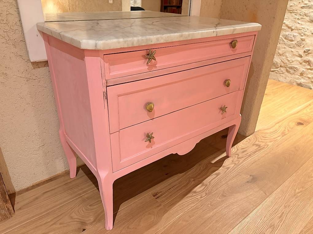 Commodes: Commode style Louis XV marbre, prête à peindre – D'occasion à Lovatens par flo_z95p 2