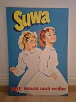 Vintage Werbeschild Reklame Plakat Suwa Waschmittel Deko