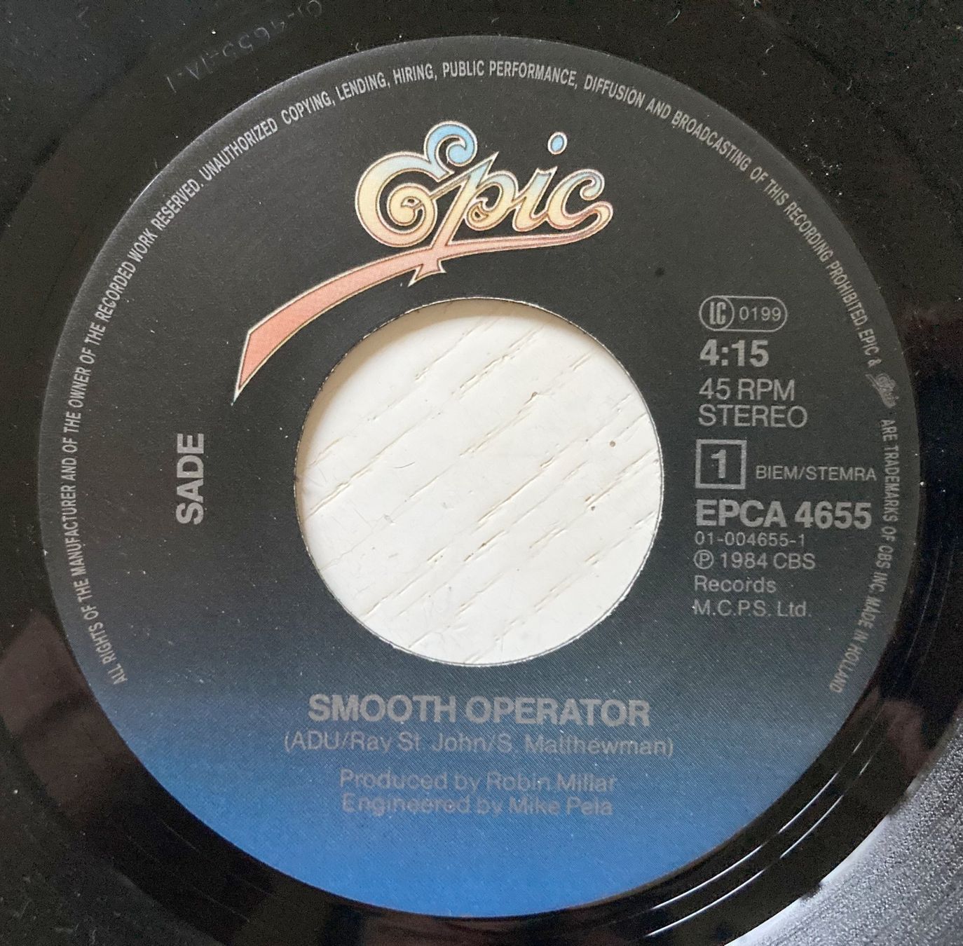 Schallplatten: SADE - SMOOTH OPERATOR – Gebraucht aus Bottens von hotter-than-hell 2