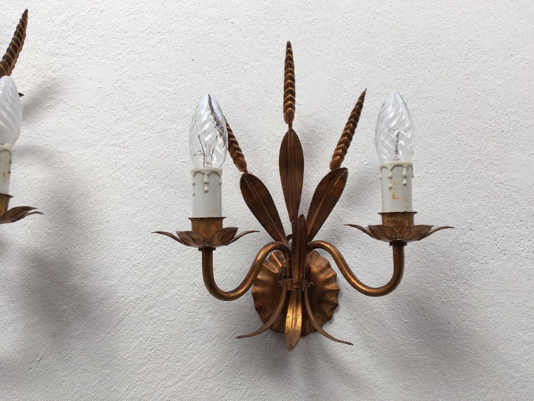 Lampade: Set d’applique épis de blé fer forgé – Usato da Vernier venduto da Leandro055 3