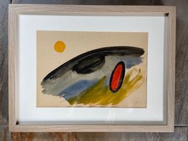 Fritz WINTER. Bauhaus. Gouache originale sur papier
