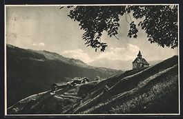 AK Schuders, Panorama mit Kapelle, 1924
