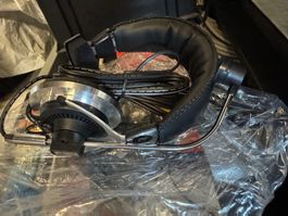 80er Jahre  GEMINI Kult DJ Kopfhörer mit Mik Retro - Pro