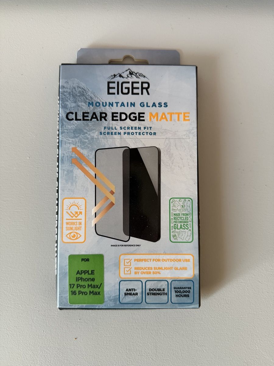 Ritocchi & pellicole di protezione: Eiger Displayschutz iPhone 16/17 Pro Max neu – Nuovo e nell'imballaggio originale da Winterthur venduto da pandorra11