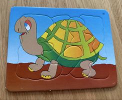 Puzzle cartonné tortue 🐢, parfait pour l'éveil de bébé