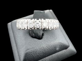 Alliance Diamanten 0.9c Ring 18k Weissgold Grösse 51 *S2412