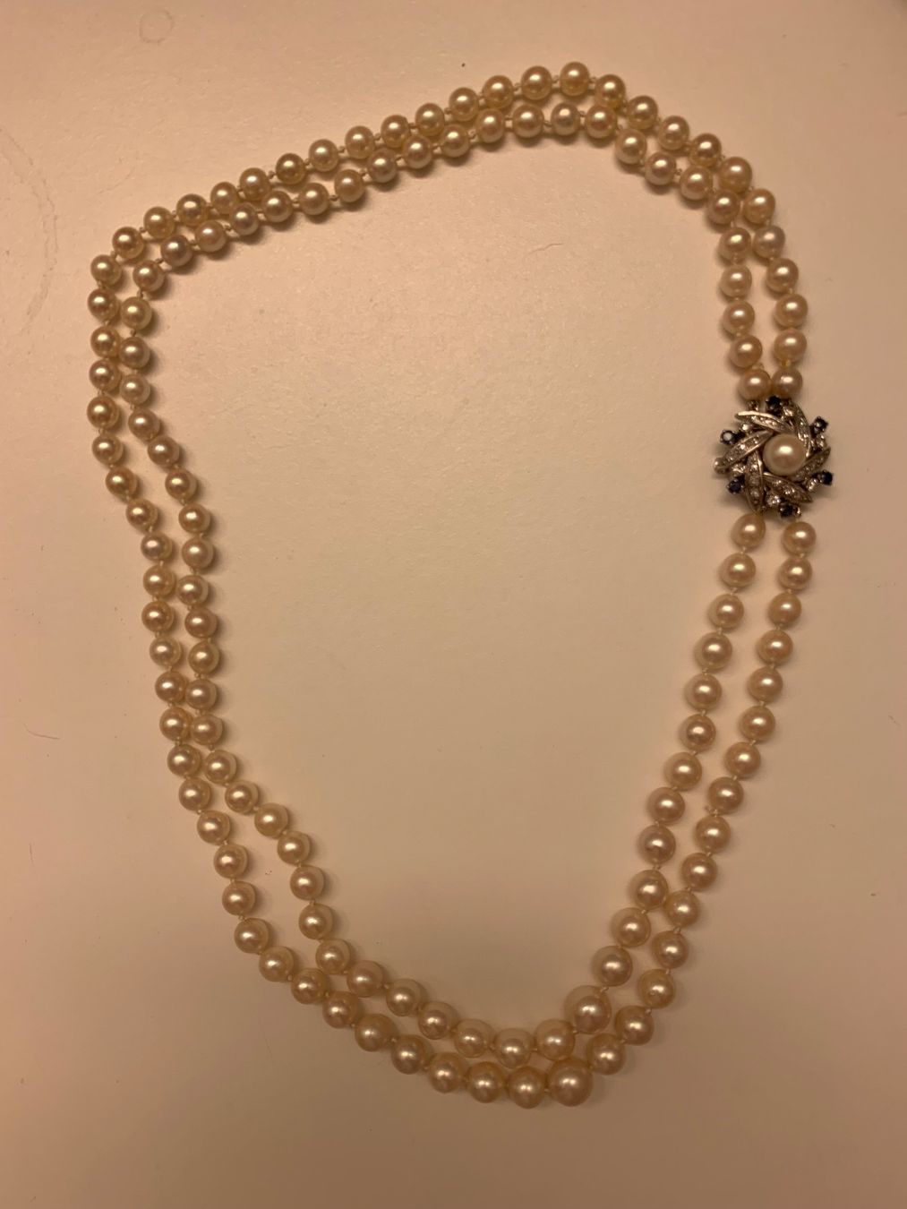 Catenine: Collier de perles deux rangs – Usato da Zürich venduto da HeleneB 2