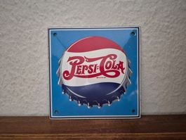 Emailschild Pepsi Cola Korken Logo Bar Salon Emaille Schild