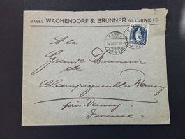 Basel,Wachendorf&Brunner ,St.Ludwig i/E nach Frankreich,1900