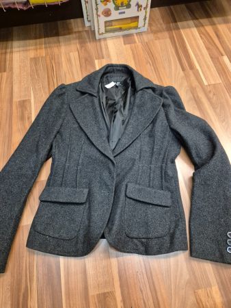 Grauer Wollblazer gr36 B2