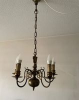 Vintage Messing Lüster / Lampe, 5-flammig, Top Zustand