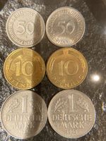 Deutsche Reichsmark Pfenning 6 Stück Münzen