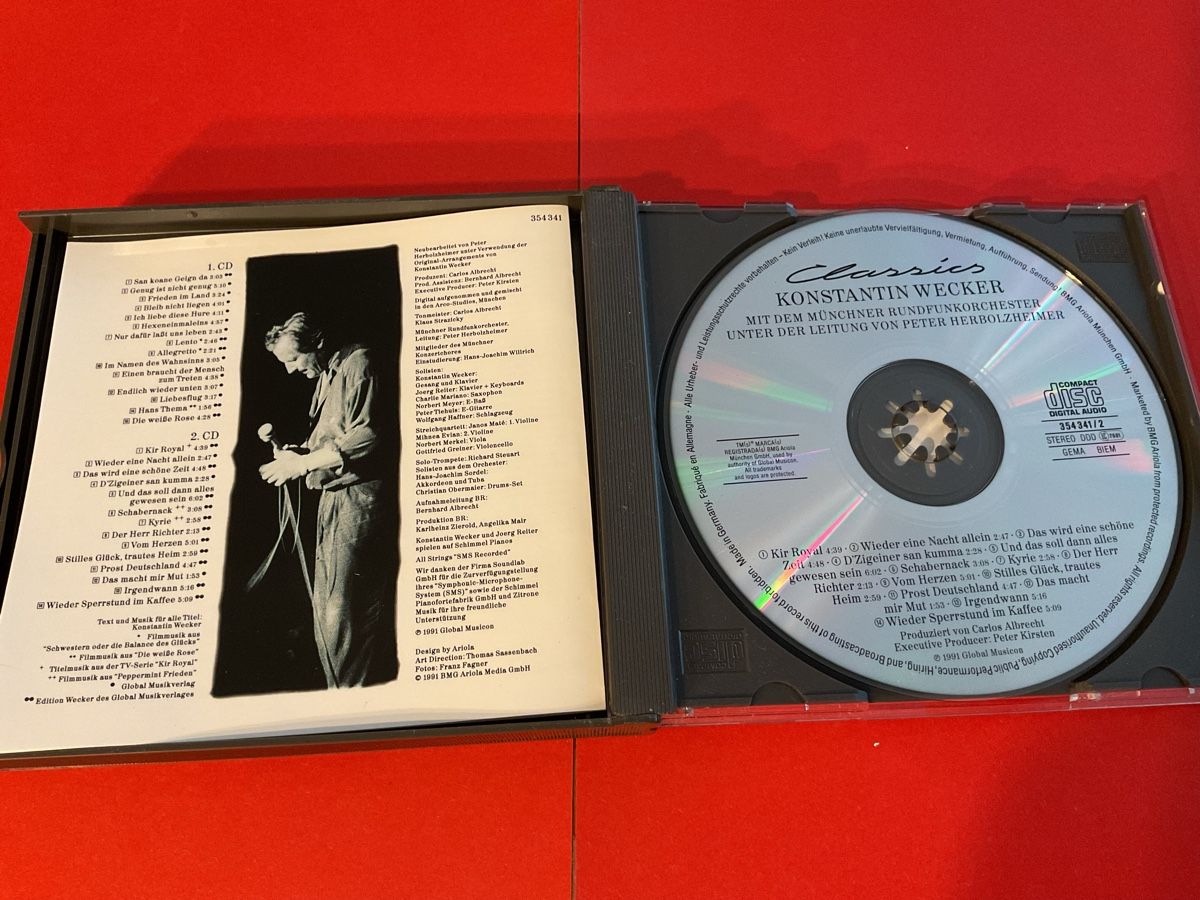 CD: Konstantin Wecker - Classics - CD - Super Zustand! Top! – Usato da Steinach venduto da Quarkie 3