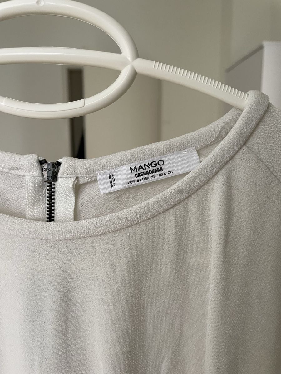 Mango Camicette: Elegante Mango Bluse in Weiss Grösse S – Usato da Zürich venduto da Carlajimena 1