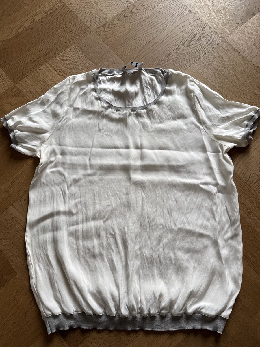 Top: BleuFelin Seiden-Top, Grösse S 36 weiss Seide – Usato da Bern venduto da nelke08 6