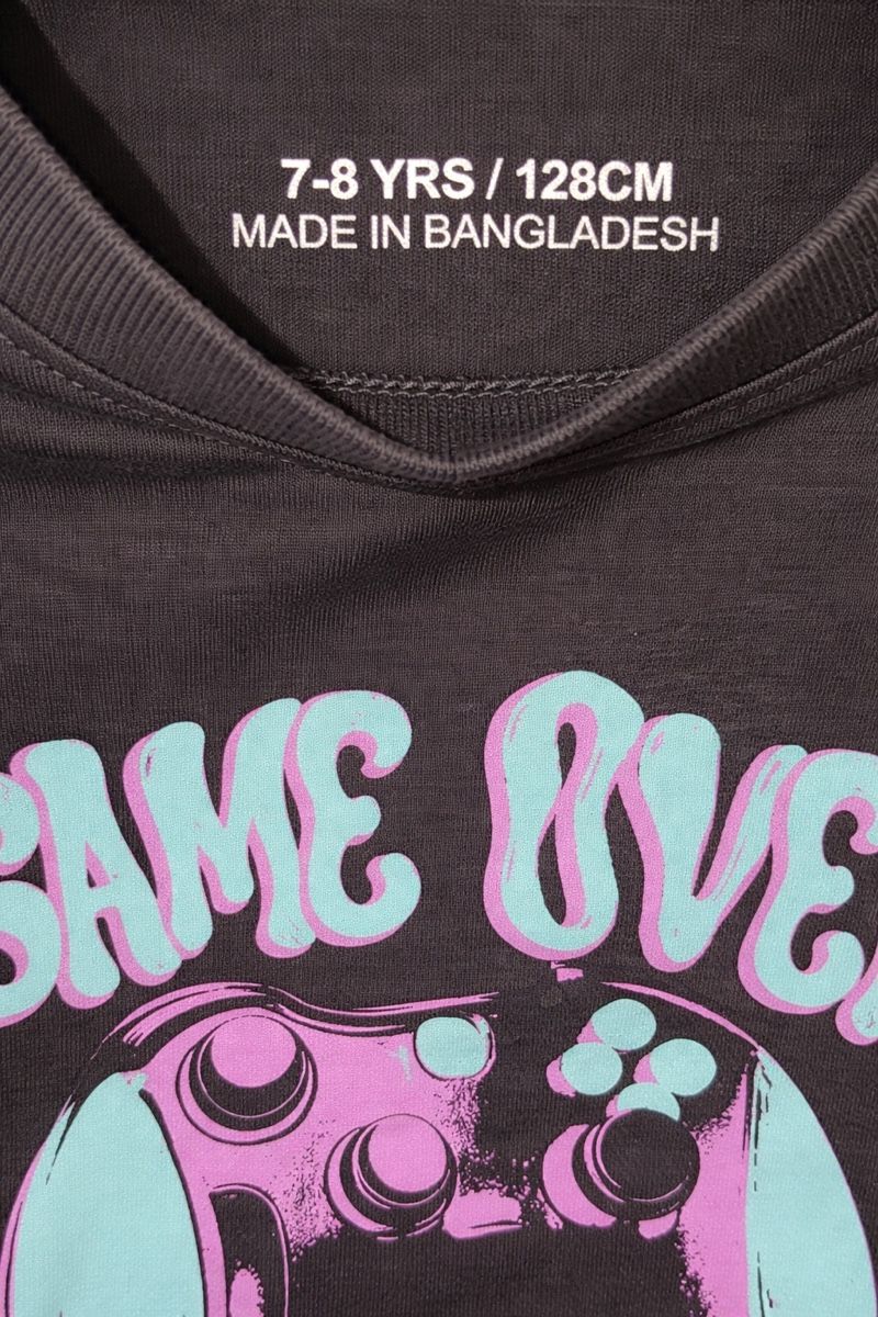 Camicie, T-shirt & Polo: T-SHIRT GARÇON NOIR GAMING – Nuovo (secondo la descrizione) da Lausanne venduto da mar_6snp 2